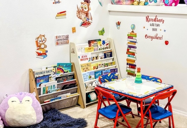 Reading corner and children's library